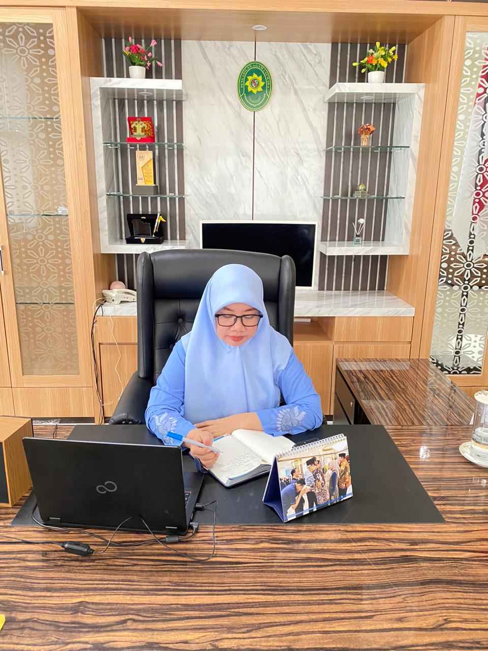 Zoom E-Binwas Hatibinwasda Pada Pengadilan Agama Suwawa